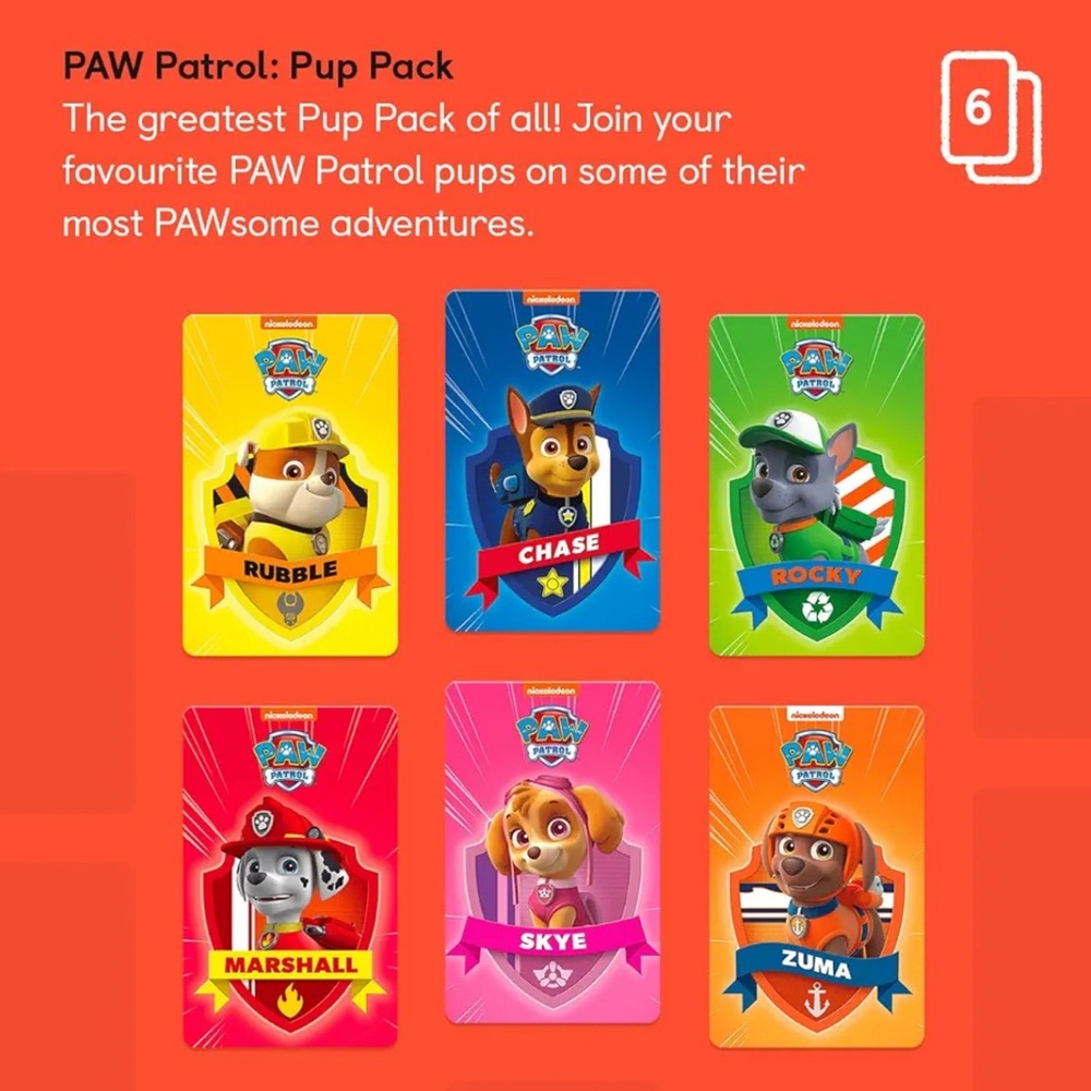 PAW Patrol Pup Pack Yoto cards NWOT